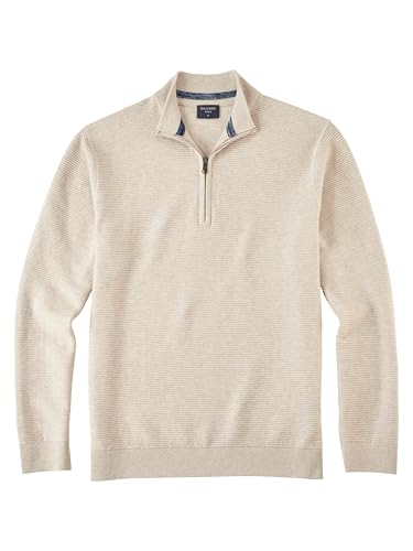 OLYMP Herren Strickpullover Casual.Strick,Struktur,978 Knit Regular fit,Hellbeige 20,M von OLYMP