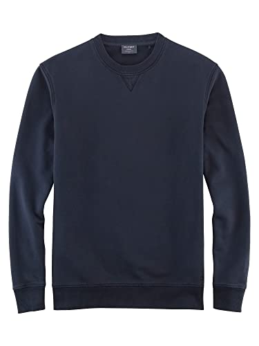 OLYMP Herren Sweatshirt Sweat,Uni,modern fit,Marine 18,L von OLYMP