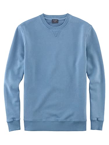 OLYMP Herren Sweatshirt Sweat,Uni,modern fit,Rauchblau 13,S von OLYMP