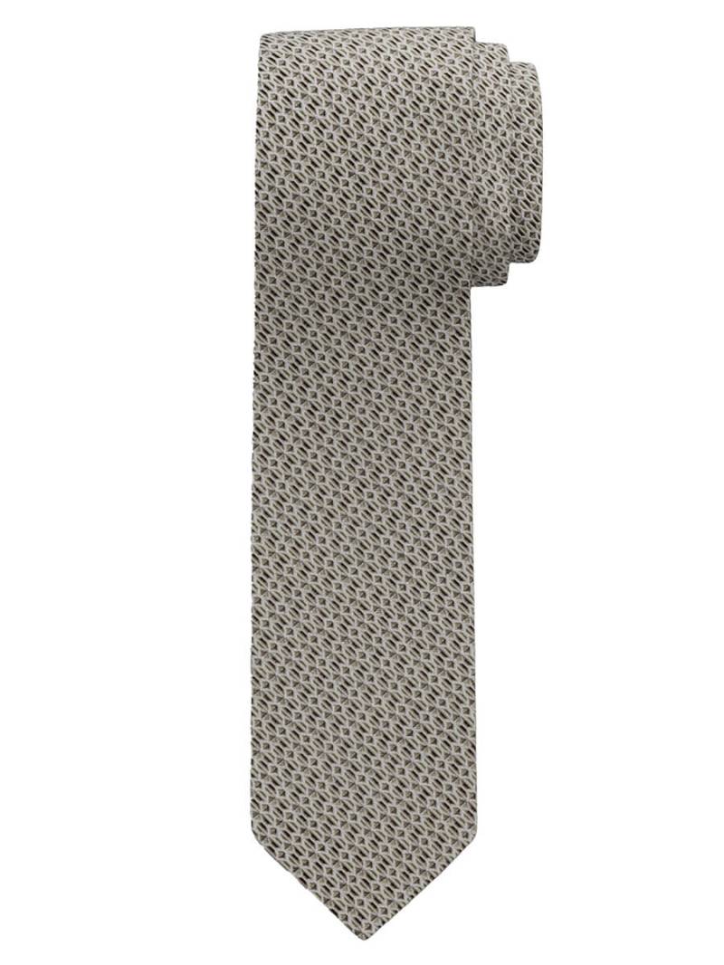 OLYMP - Krawatte 6.5cm braun/grün von OLYMP