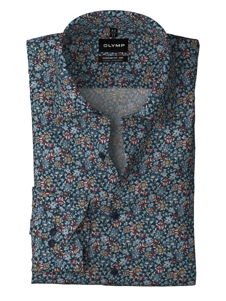 OLYMP Langarmhemd Big & Tall Neue COMFORT FIT BIG Kollektion, New-Kentkragen von OLYMP