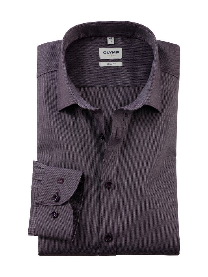 OLYMP Langarmhemd Body-Fit Hemd Level Five - Body Fit von OLYMP