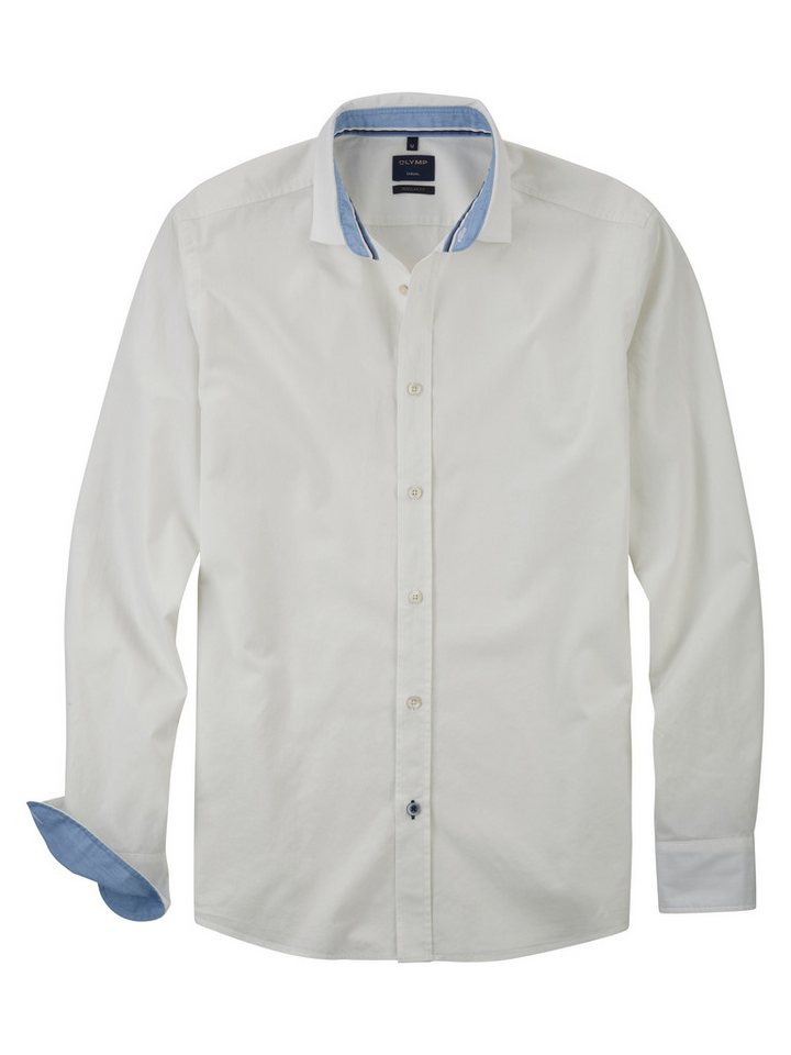 OLYMP Langarmhemd Hemd Casual mit feiner Struktur von OLYMP