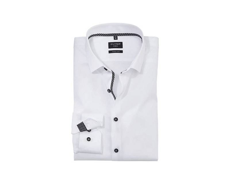 OLYMP Langarmhemd Langarm FreizeitHemd für Herren in weiß (1-tlg) von OLYMP