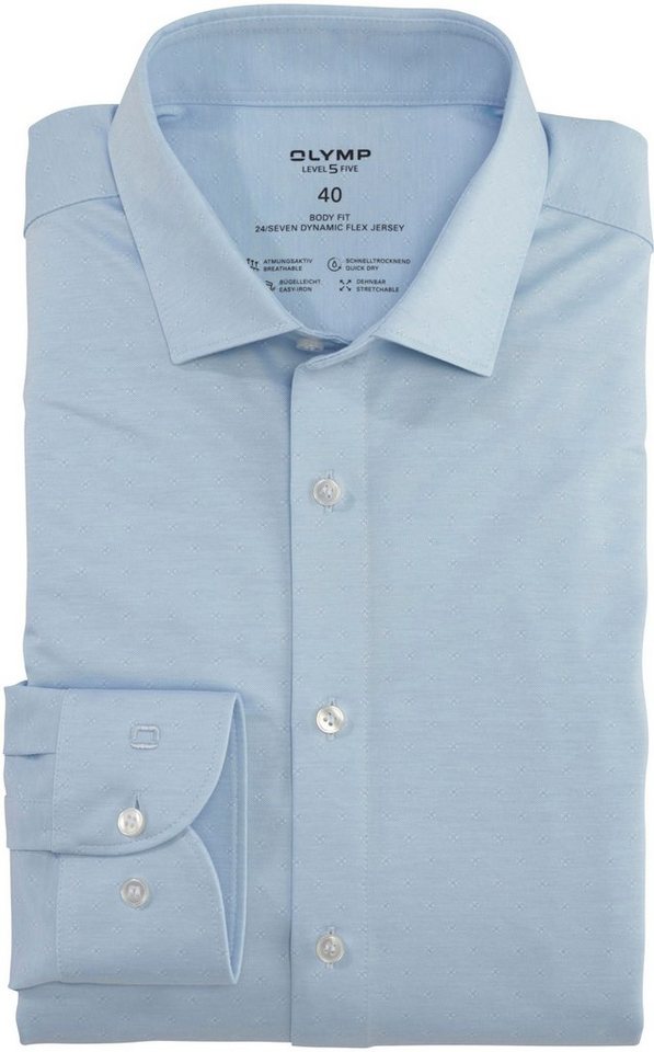 OLYMP Langarmhemd Level Five 24/Seven body fit von OLYMP