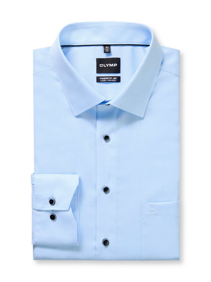 OLYMP Langarmhemd Luxor Big & Tall Businesshemd, Große Größen, comfort fit, New-Kentkragen, bügelfrei von OLYMP