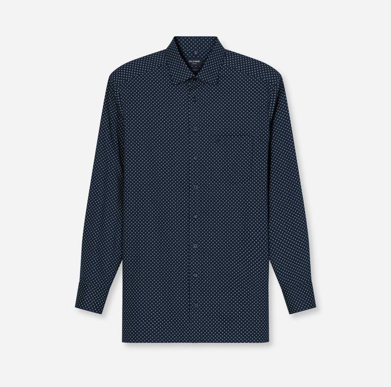 OLYMP Langarmhemd Luxor modern fit modern fit, Businesshemd, gemustert, New-Kentkragen von OLYMP