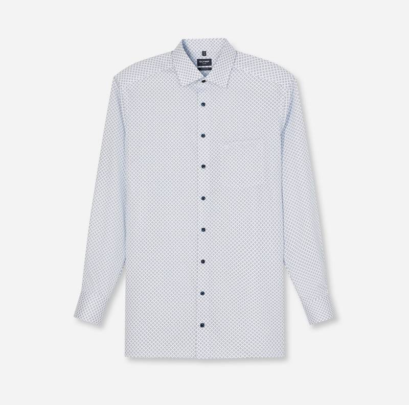 OLYMP Langarmhemd Luxor modern fit modern fit, Businesshemd, gemustert, New-Kentkragen von OLYMP