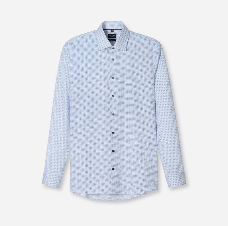 OLYMP Langarmhemd No 6 six super slim, New York Kentkragen, gemustert, Businesshemd von OLYMP