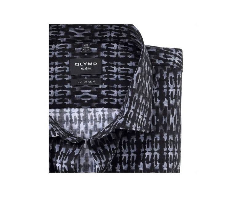 OLYMP Langarmhemd Langarm FreizeitHemd für Herren in schwarz (1-tlg) von OLYMP