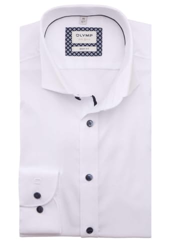 OLYMP Level Five Body fit Hemd extra Langer Arm Stretch Twill weiß Größe 40 von OLYMP