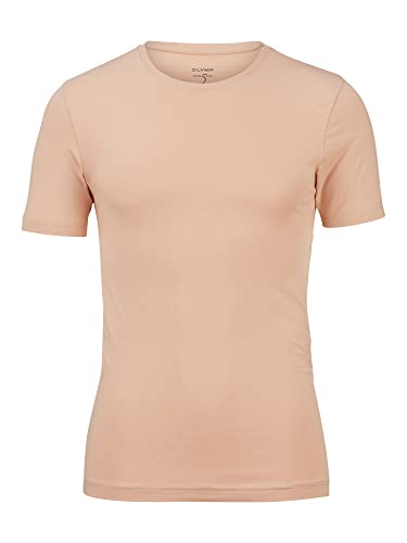 OLYMP T-Shirt Level Five body fit Halbarm mit Rundhals beige Größe XL von OLYMP