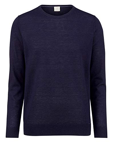 OLYMP Herren Pullover Rundhals Level Five Strick,Body fit,Marine 18,XL von OLYMP