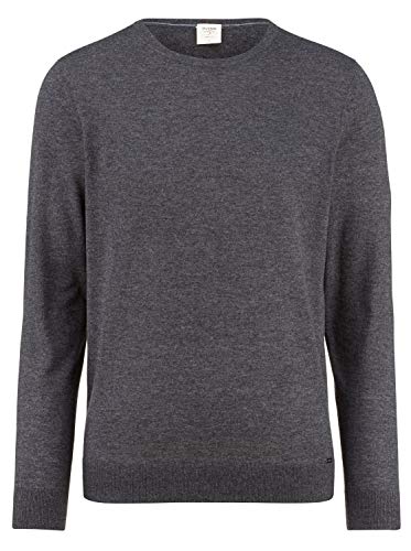 OLYMP Herren Pullover Rundhals Casual.Strick,Plain Jersey,Regular fit,anthrazit 67,XXL von OLYMP