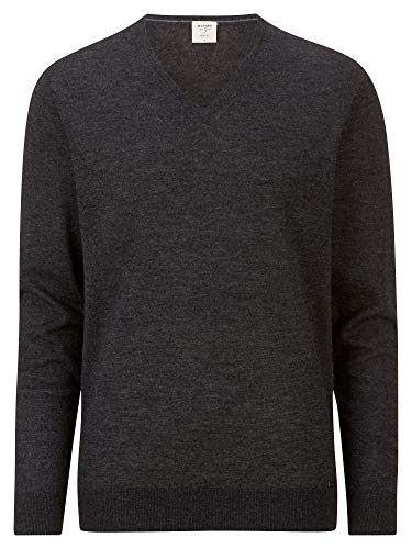 OLYMP Herren Pullover V-Ausschnitt Level Five Strick,Body fit,anthrazit 67,L von OLYMP