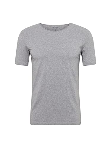OLYMP Herren T-Shirt Rundhals Level Five T-Shirt,Uni,Body fit,Silbergrau 63,S von OLYMP