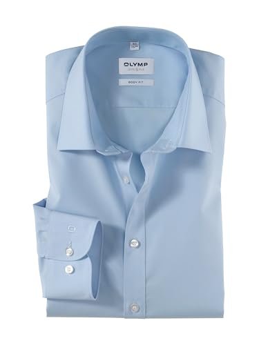 OLYMP Herren Businesshemd Langarm Level.Five.Body.fit,Einfarbig,Body fit,New York Kent,hellblau 10,40 OLYMP Herren Businesshemd Langarm Level.Five.Body.fit,Einfarbig,Body fit,New York Kent,hellblau 10,40 von OLYMP