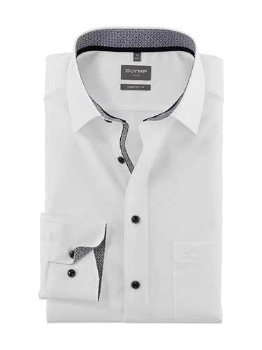 OLYMP Herren Businesshemd Langarm Luxor,Einfarbig,Comfort fit,New Kent,anthrazit 67,43 von OLYMP