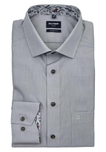 OLYMP Luxor modern fit Hemd extra Langer Arm New Kent Kragen grün Größe 40 OLYMP Luxor modern fit Hemd extra Langer Arm New Kent Kragen grün Größe 40 von OLYMP
