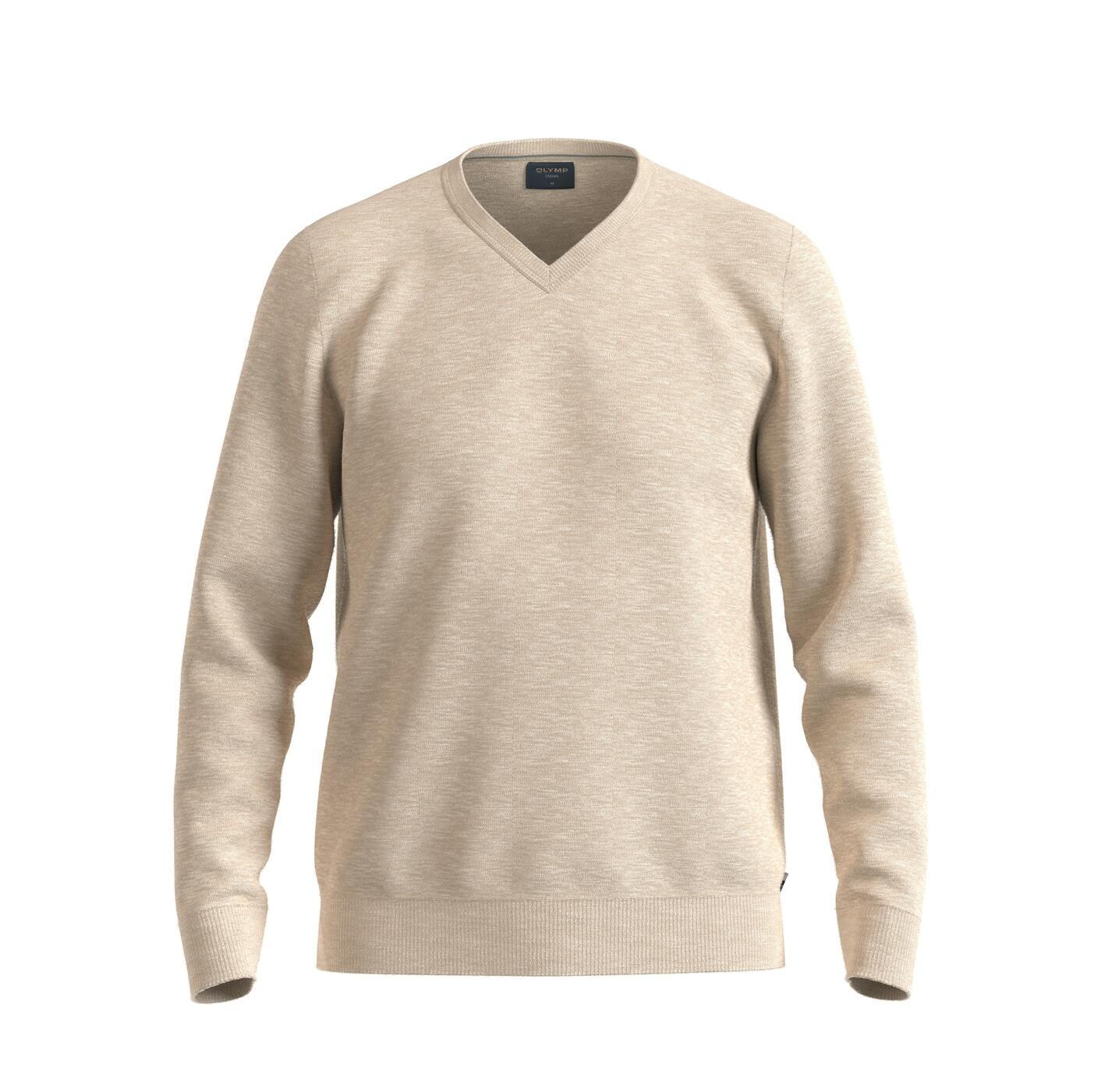 OLYMP - OLYMP Casual Strick hellbeige - Gr. - L von OLYMP