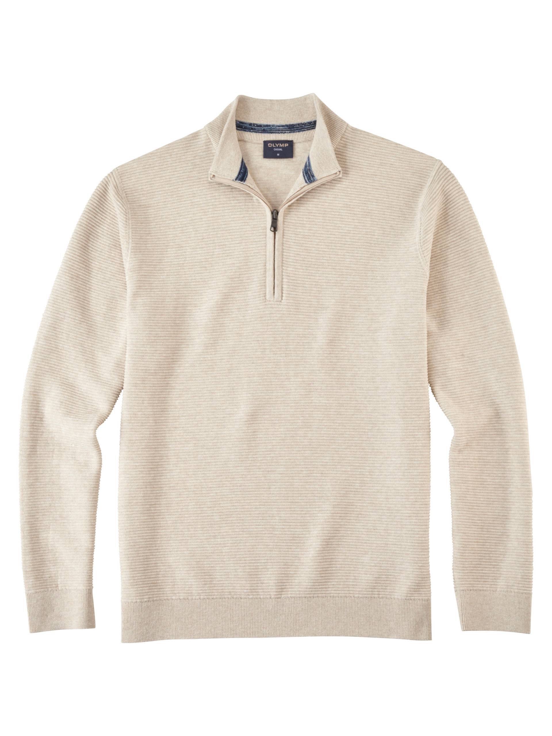 OLYMP - OLYMP Casual Strick hellbeige - Gr. - XXL von OLYMP