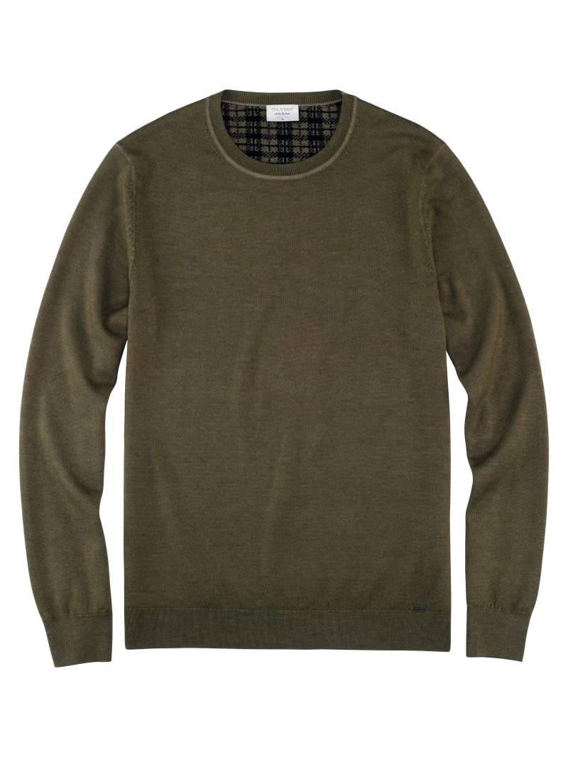 OLYMP - OLYMP Casual Strick oliv - Gr. - XXL von OLYMP