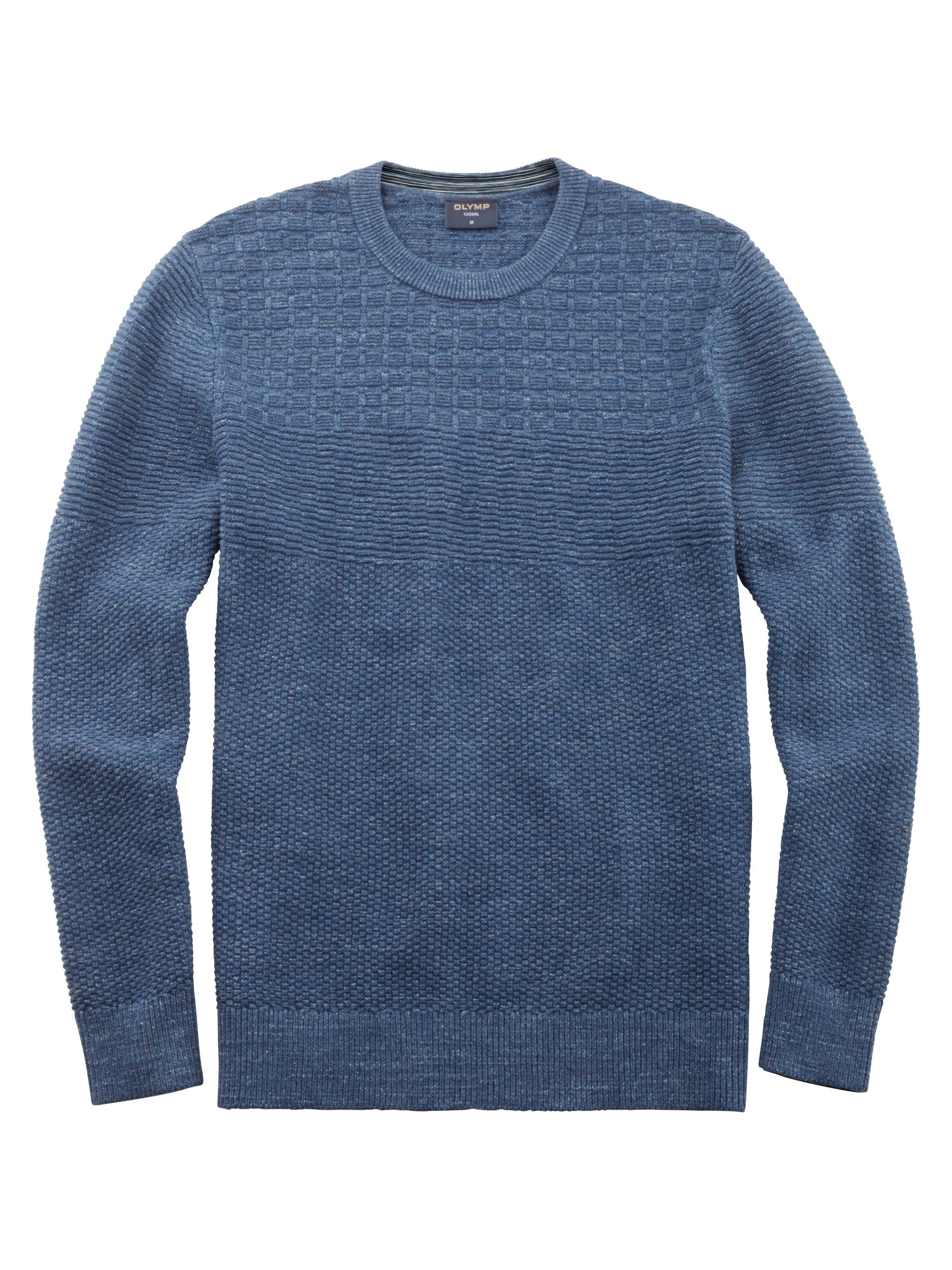 OLYMP - OLYMP Casual Strick rauchblau - Gr. - 3XL von OLYMP