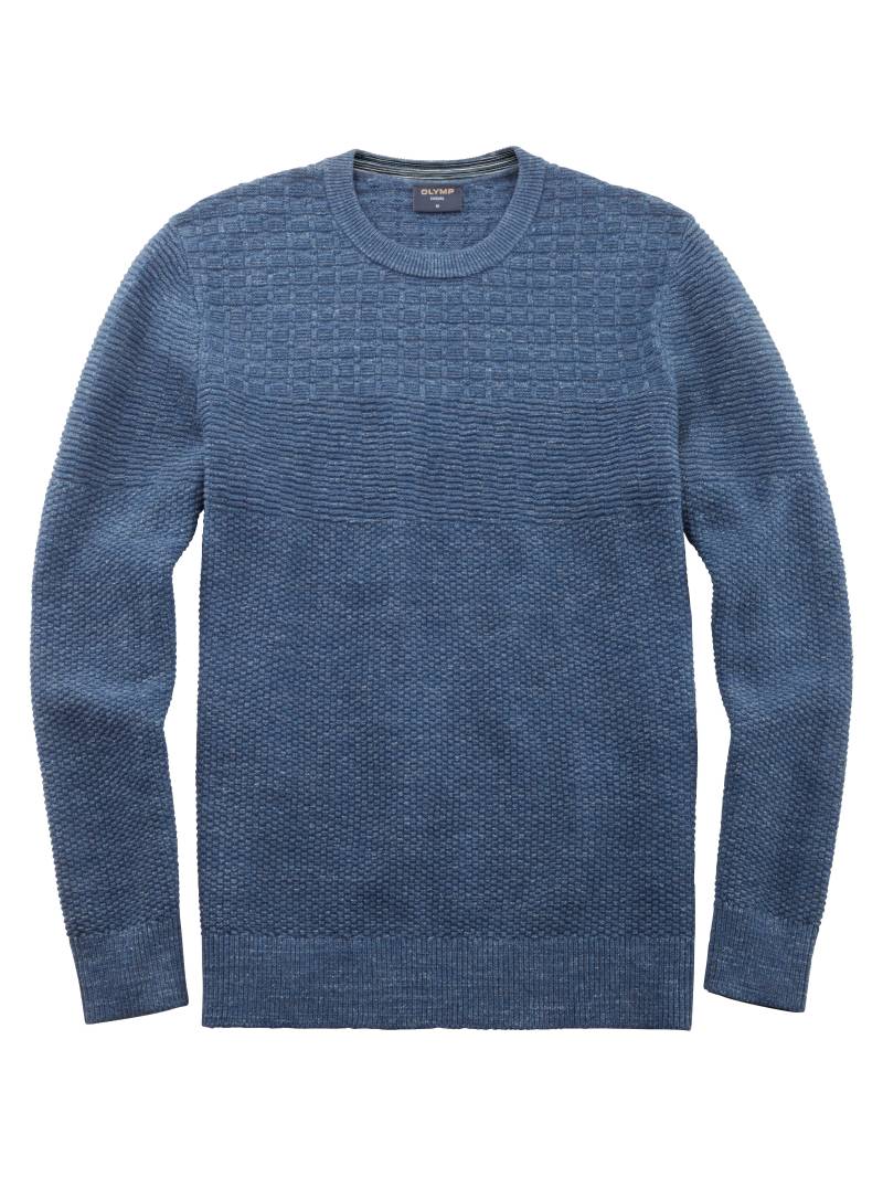 OLYMP - OLYMP Casual Strick rauchblau - Gr. - 3XL von OLYMP