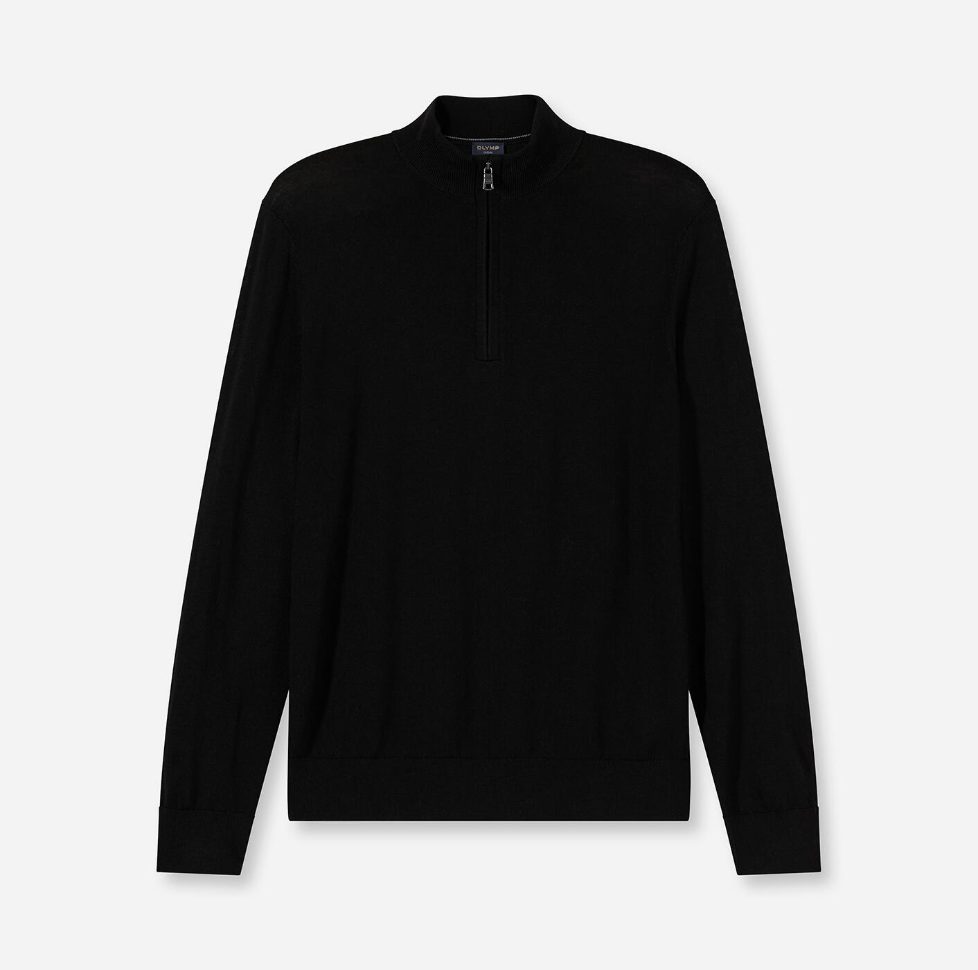 OLYMP - OLYMP Casual Strick schwarz - Gr. - L von OLYMP