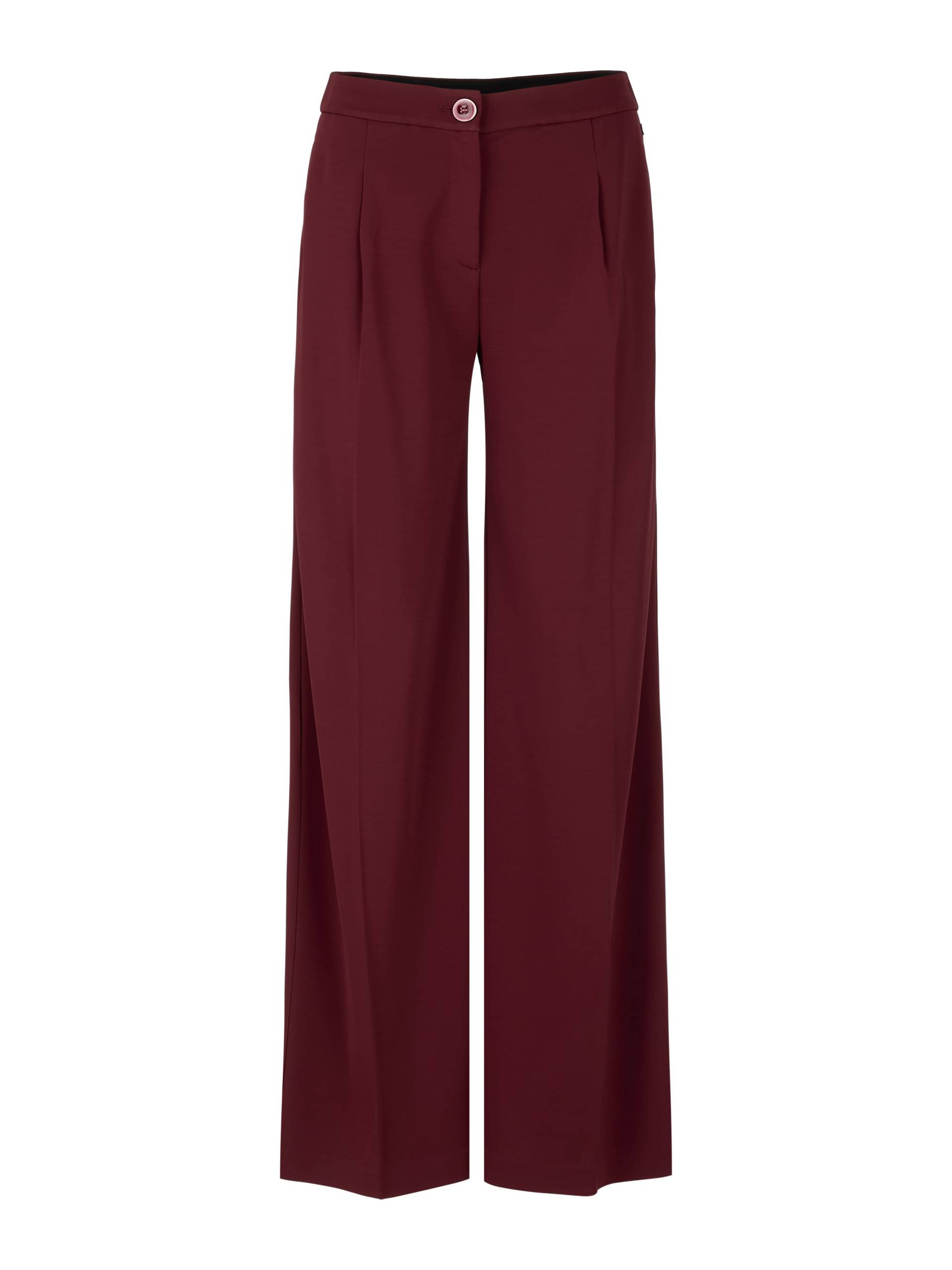 Marc Cain Collections - Hose WICHITA Wide Fit High Waist bright maroon - Gr. - 36 von Marc Cain Collections
