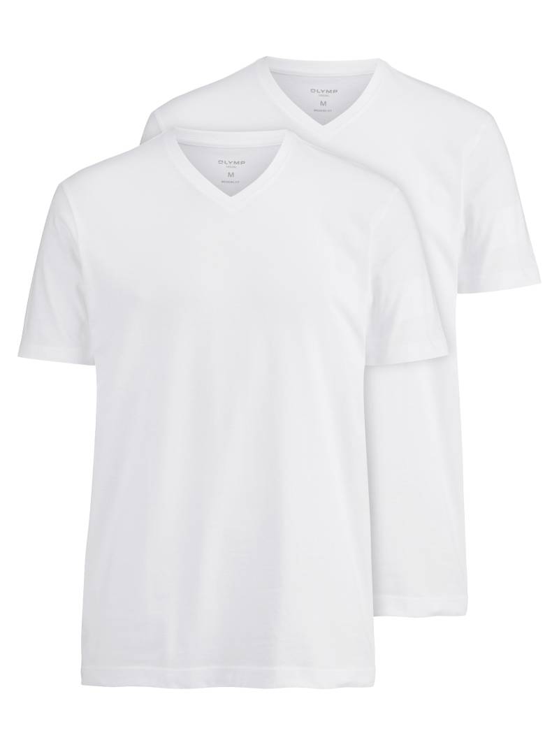 OLYMP - OLYMP Unterzieh-T-Shirts (2er-Pack) weiß - Gr. - L von OLYMP