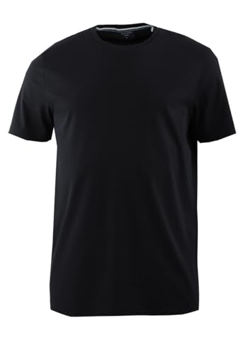 OLYMP Regular Fit T-Shirt Halbarm Rundhals Baumwolle Interlock Jersey schwarz Größe M von OLYMP