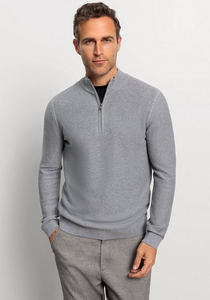 OLYMP Troyer OLYMP Strick Casual mit modischer Struktur von OLYMP