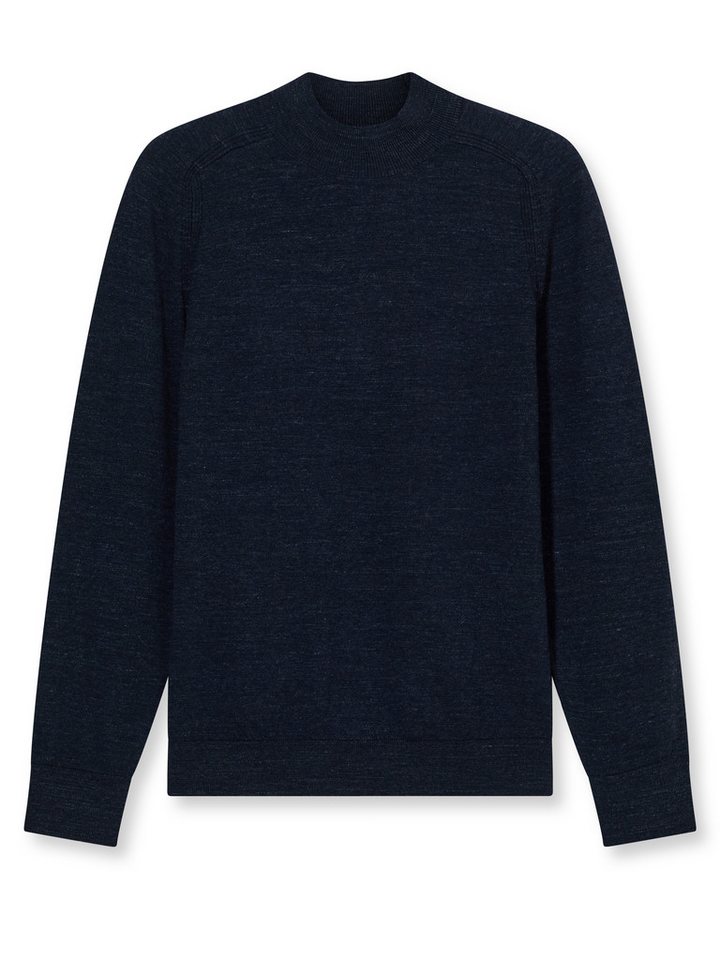 OLYMP Rundhalspullover Rundhals in melierter Optik von OLYMP