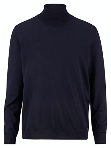 OLYMP Herren Rollkragenpullover Casual.Strick,Single Jersey,Regular fit,Marine 18,4XL von OLYMP
