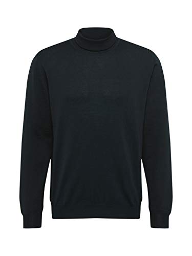 OLYMP Herren Rollkragenpullover Strick,Uni,modern fit,schwarz 68,S von OLYMP