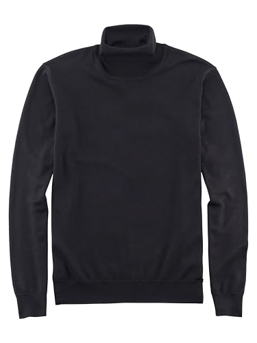 OLYMP Herren Rollkragenpullover Casual.Strick,Single Jersey,Regular fit,schwarz 68,S von OLYMP