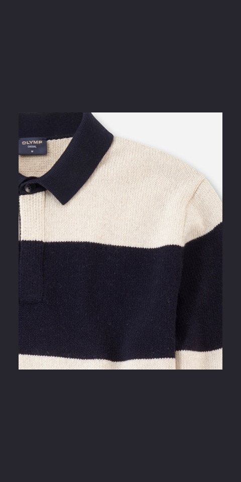 OLYMP Strickpullover 531564-Pullover off white von OLYMP