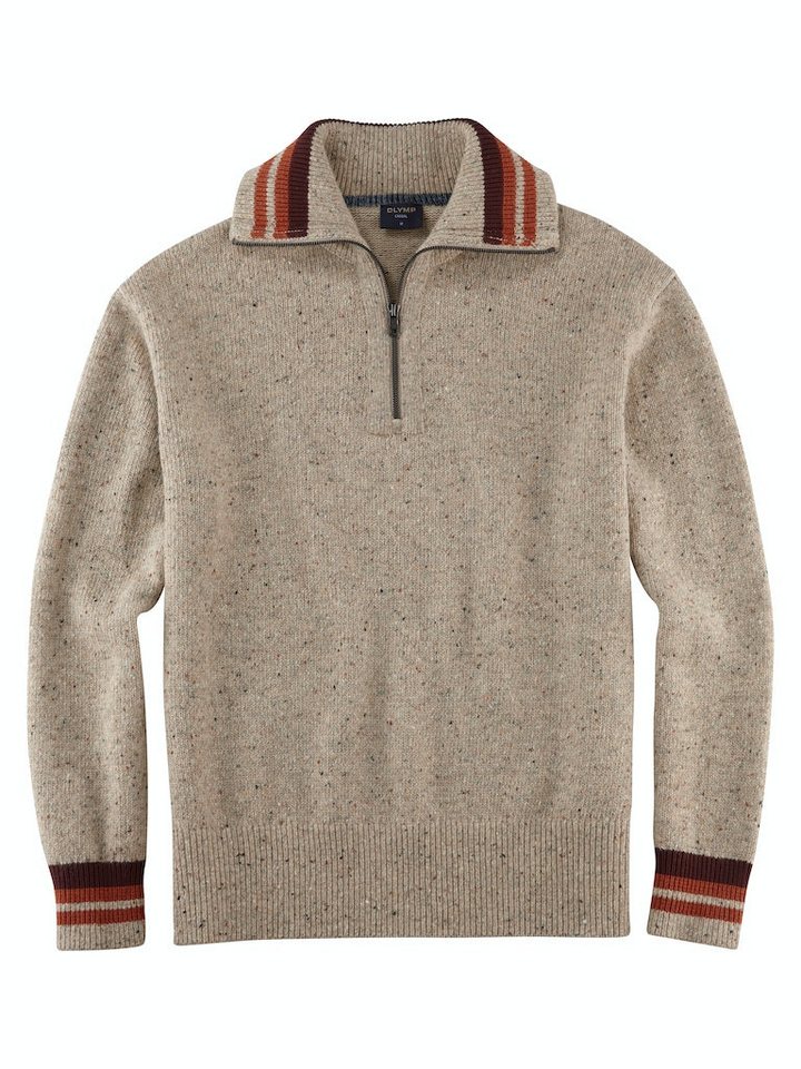 OLYMP Strickpullover 5332/45 Pullover beige von OLYMP