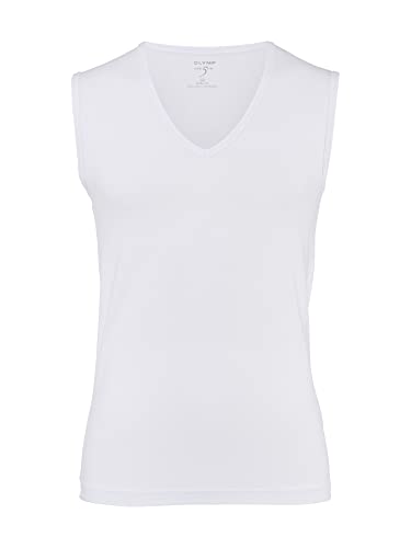 OLYMP Herren Top Level Five Tank Top,Männer,Uni,Body fit,Weiss 00,L von OLYMP