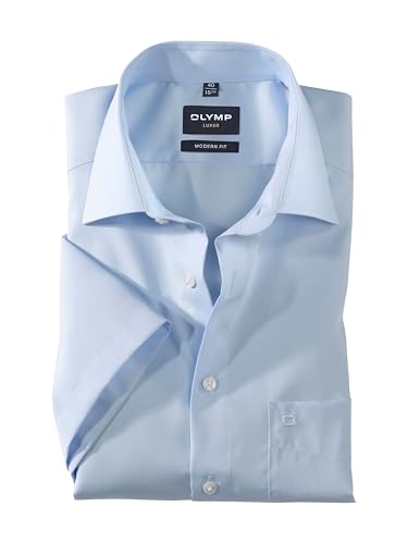 Herren Hemd Modern Fit Kurzarm, Hellblau Gr.40 von OLYMP