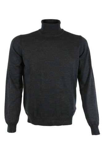 OLYMP Herren Rollkragenpullover Strick,modern fit,Graphit 69,L von OLYMP