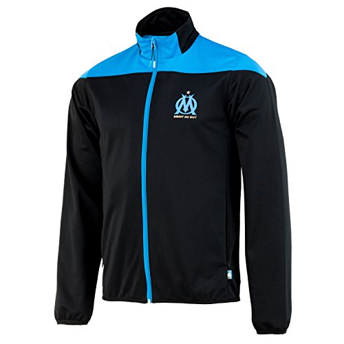 Olympique de Marseille Jacke, offizielle Kollektion, Kindergröße, für Jungen 10 Jahre Schwarz von OLYMPIQUE DE MARSEILLE