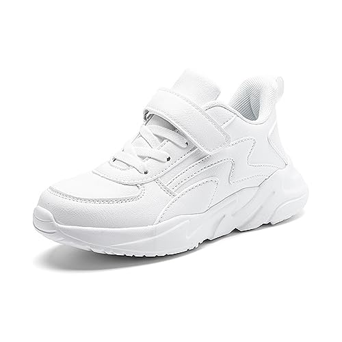 OLZYA Jungen Mädchen Wasserdichtes Leder Sneakers Jungenschuhe Kinder Leichte Laufschuhe Atmungsaktive Sportschuhe Kinderschuhe Freizeitschuhe Tennisschuhe 28-39 von OLZYA