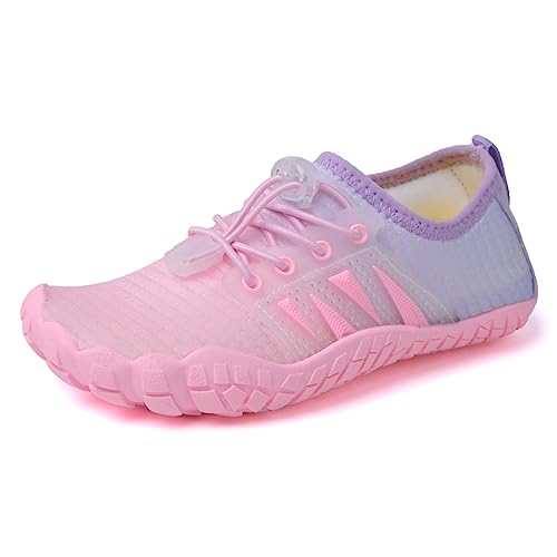 OLZYA Kinder Badeschuhe Wasserschuhe Strandschuhe Mädchen Junge Atmungsaktiv Leicht Aquaschuhe Schwimmschuhe Barfußschuhe rutschfeste Surfschuhe Sportschuhe Outdoor von OLZYA