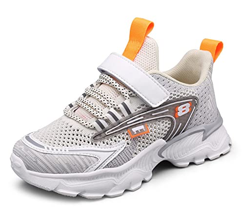 OLZYA Kinder Sneakers Freizeit Schnürer Kinder Leicht Turnschuhe Laufschuhe Atmungsaktiv Komfortabel Sportschuhe für Jungen Mädchen Outdoor Fitnessschuhe 27-38 EU von OLZYA