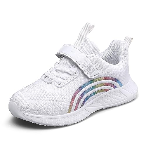 OLZYA Turnschuhe Jungen Mädchen Sportschuhe Kinder Hallenschuhe Laufschuhe Sneaker Fitnessschuhe Leichte Atmungsaktiv rutschfest 28-38 EU von OLZYA