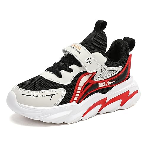 OLZYA Turnschuhe Mädchen Schuhe turanschuhe Jungen Hallenschuhe Junge Sportschuhe Kinder Mesh Atmungsaktiv Kinderschuhe Outdoor Laufschuhe Wanderschuhe Sneaker Klettverschluss 28EU-39EU von OLZYA