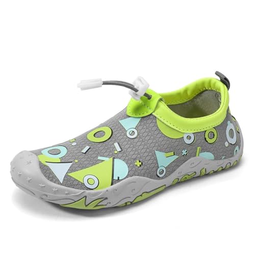 OlzJynx 2024 Kinder Barfußschuhe Aquaschuhe Schwimmschuhe Jungen Barfussschuhe Schnell Trocknend Unisex Badeschuhe Strandschuhe Wasserschuhe Wanderschuhe für Jungen Mädchen von OLZYA
