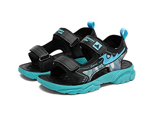 Sandalen Kinder Outdoor Sport Sandalette Jungen Sommer Schuhe Offene Zehe Klettverschluss Strand Wandersandalen Sommerschuhe Summer Klett Sandale 28-40 EU von OLZYA